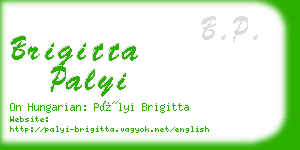 brigitta palyi business card